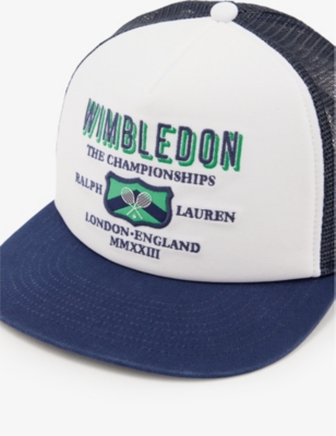 Polo Ralph Lauren Mens Multi X Wimbledon Logopatch Curvedpeak Cotton