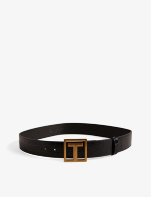 TED BAKER Telisa crocembossed leather belt