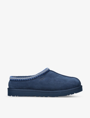 UGG Tasman contraststitch suede and shearling slippers