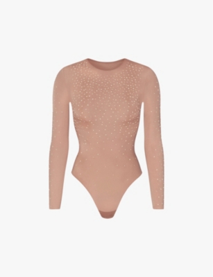 SKIMS SKIMS x Swarovski crystalembellished stretchwoven body