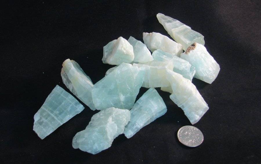 ONE RAW LEMURIAN AQUATINE ULTRAMARINE CALCITE CRYSTAL eBay