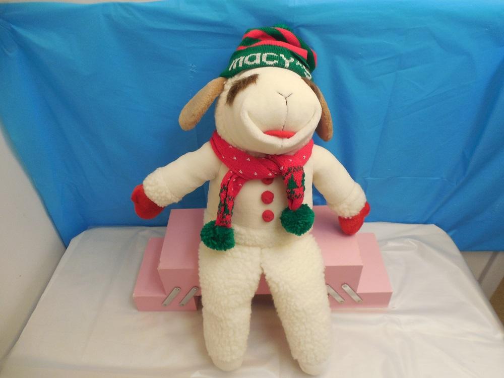 VINTAGE LARGE SIZE LAMB CHOP PLUSH STUFFED ANIMAL 22" SHARI LEWIS