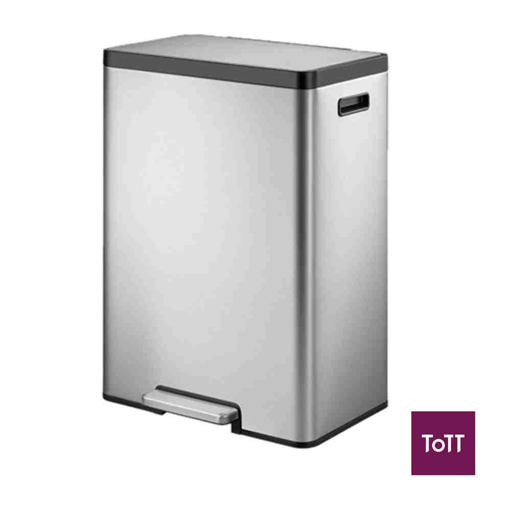 EKO Ecocasa II Stainless Steel Rectangle Step Bin With Soft Closing 20L