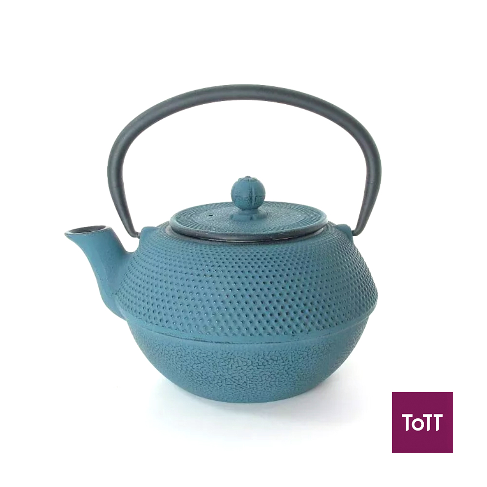 Ibili Cast Iron Teapot With Filter, 1.2L, Blue, Oriental ToTT Store