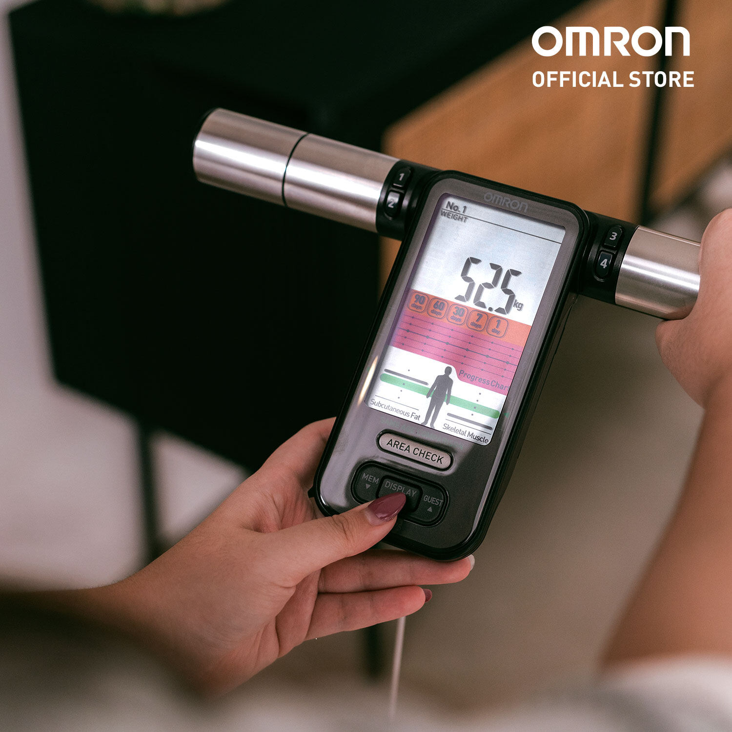 Omron Body Composition Monitor HBF375 Presto Scale & Body Fat