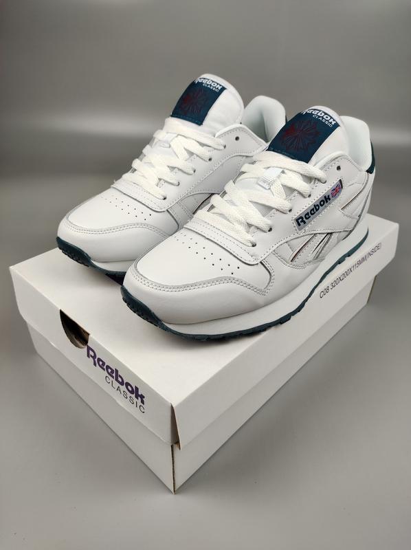 Чоловічі кросівки reebok classic white green — ціна 1950 грн у каталозі