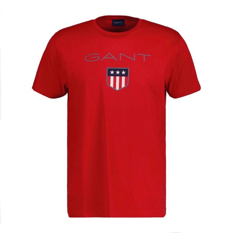 Шикарна футболка gant usa logo tshirt red — ціна 230 грн у каталозі