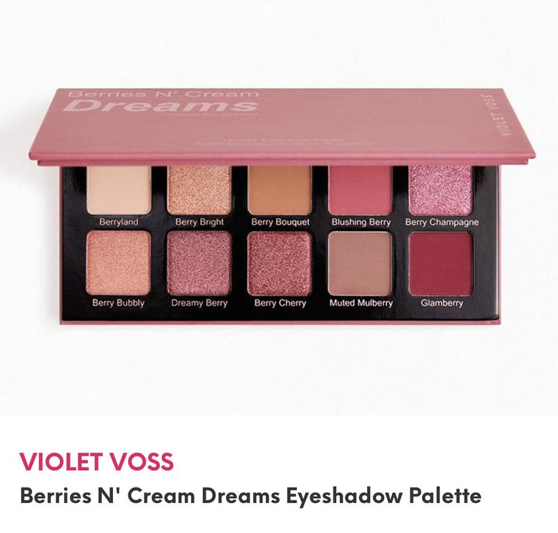 Палетка теней violet voss berries n' cream dreams eyeshadow palette