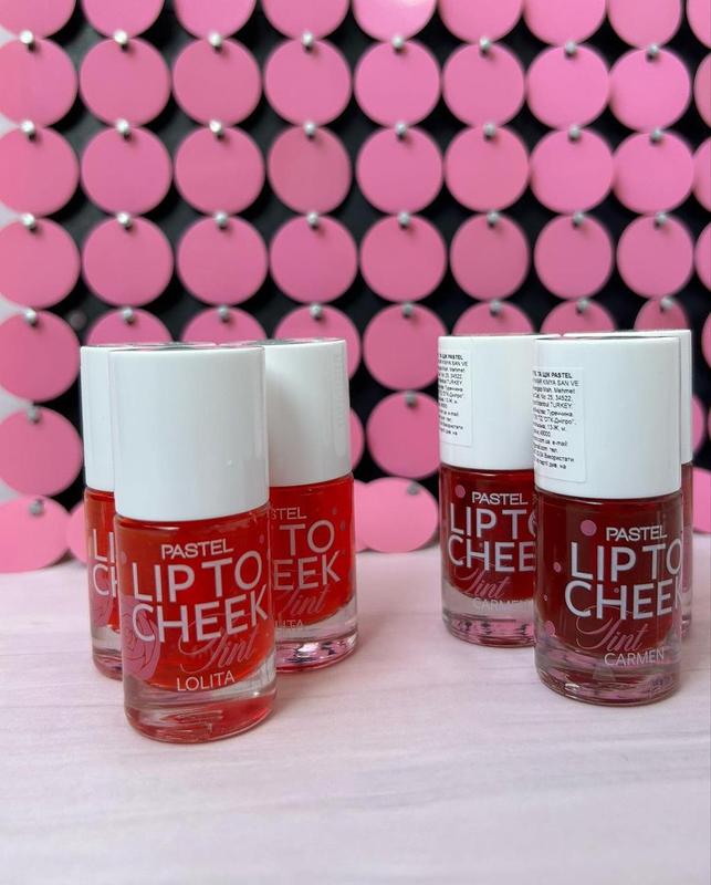 Тинт для губ и щек pastel тон 01 carmen и pastel lip to cheek tint тон