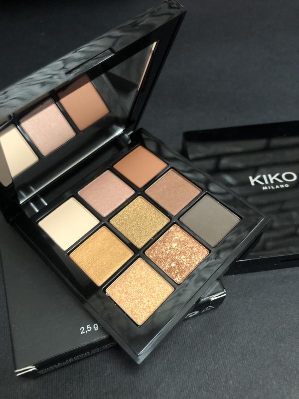 Палитра кико тени kiko milano glamour multi finish eyeshadow palette 02