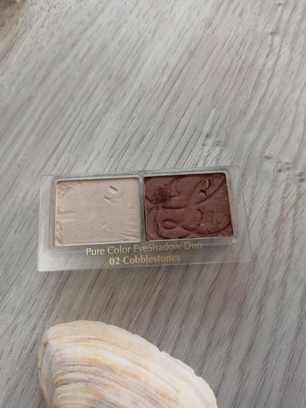 Шелковые тени estee lauder silky eyeshadow duo 02 cobblesstones тестер