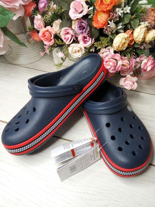 Крокc крокбенд нави зиппер crocs crocband navy zipper clog — ціна 1350