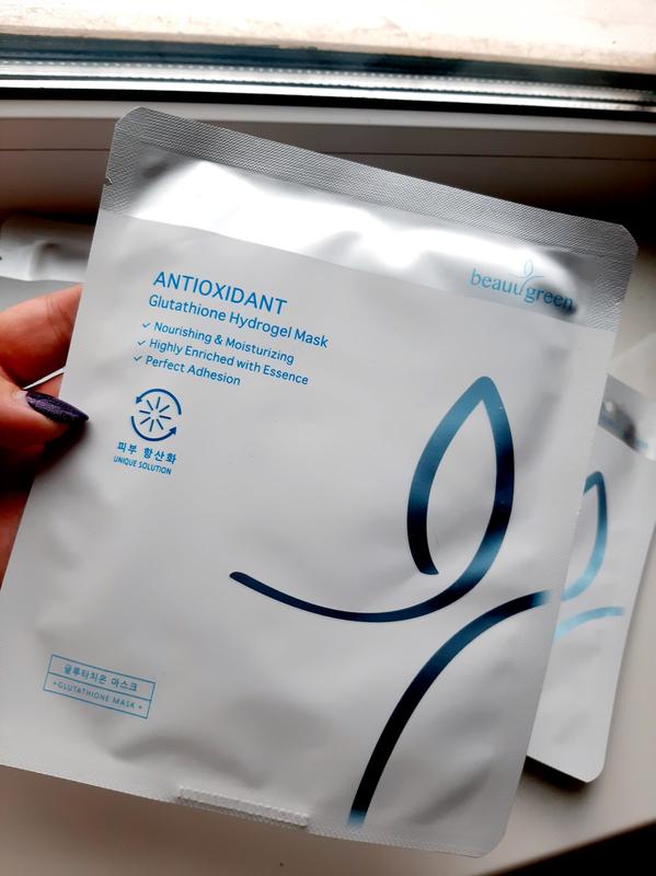 Beauugreen antioxidant glutathione hydrogel mask гідрогелева маска для