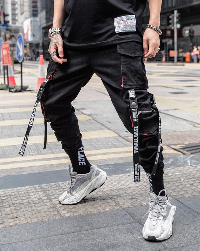 Джоггеры чорні tunnel base — ціна 450 грн у каталозі Брюки Купити