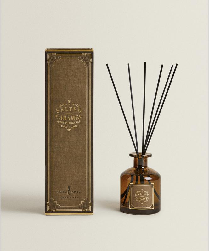 Zara home salted caramel 250 ml дифузор з кріслами паличками аромат