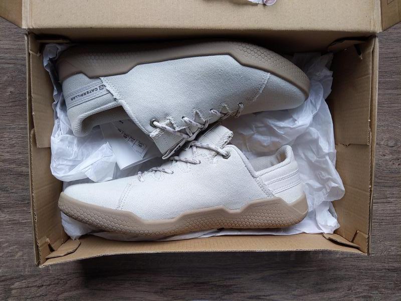 Якісні кеді світлобежеві caterpillar hex xlace стан нових — ціна 700