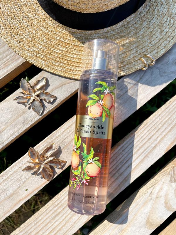Міст для тіла, спрей bath and body works honeysuckle peach spritz