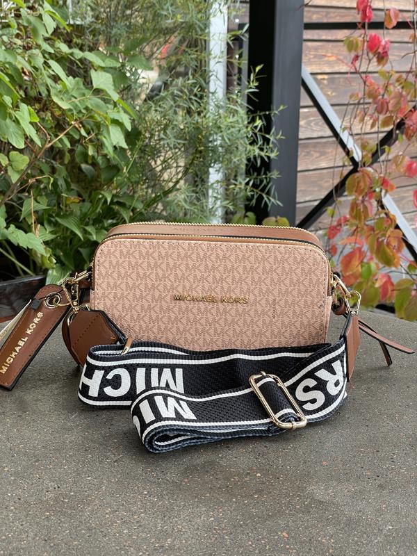 Сумка в стиле michael kors snapshot peach женская — цена 1450 грн в