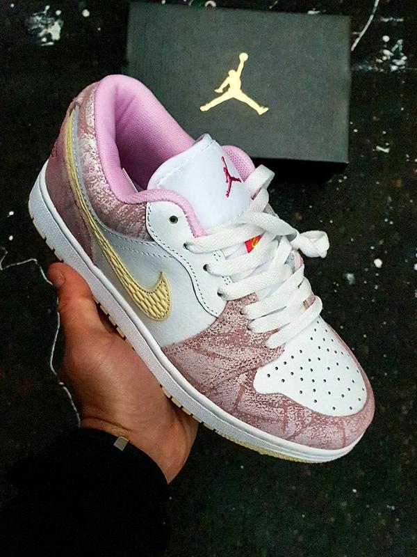 Жіночі кросівки nike air jordan 1 low •paint drip• — цена 1980 грн в