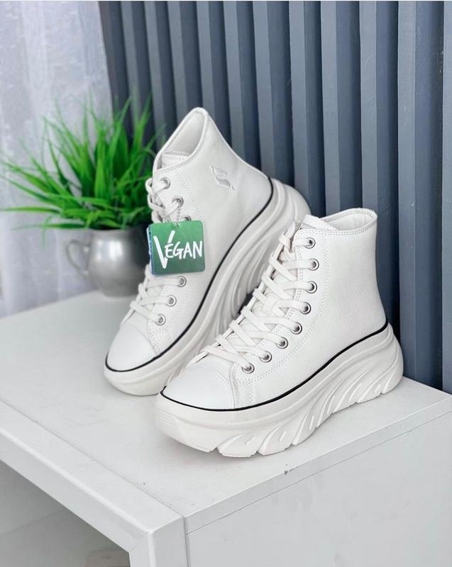 Кеды высокие skechers funky street grove way 177430wht — цена 2699 грн