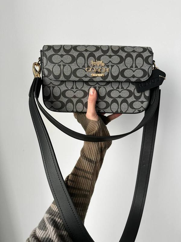 Coach studio shoulder bag black canvas — цена 1700 грн в каталоге Сумки Купить женские вещи по