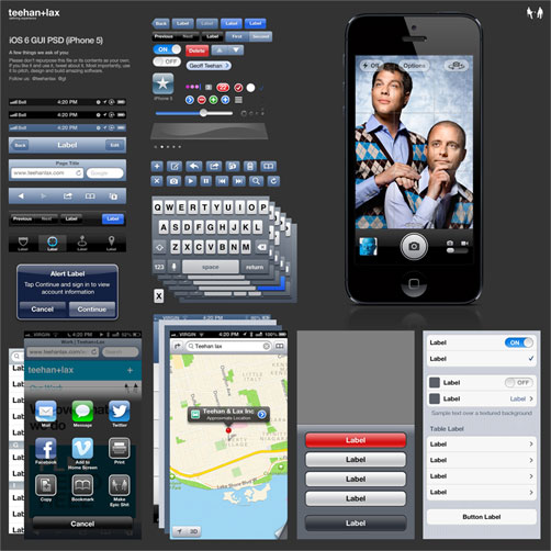 实用的iOS6/iPhone5 GUI/iPad PSD以及其它版本素材 设计达人