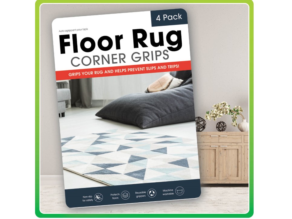floor rug corner grips pack of 4 Shiploads