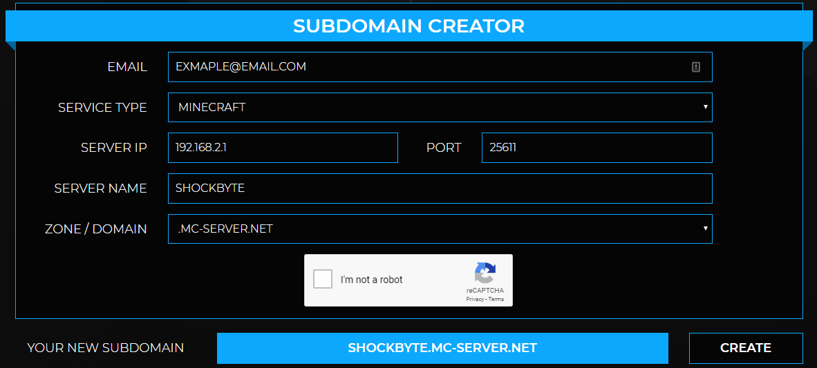 Shockbyte Minecraft Server Hosting