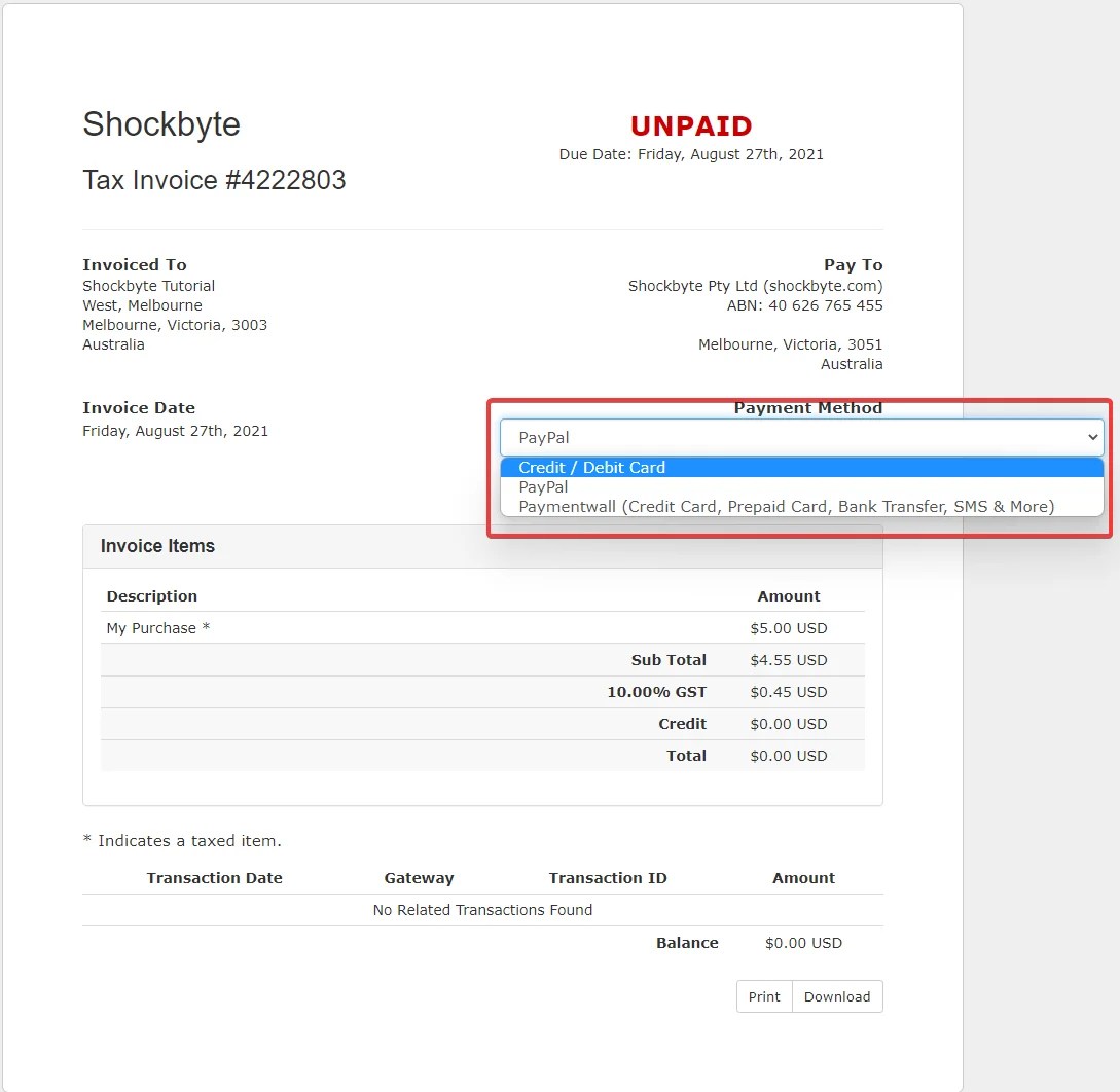 How to Change Payment Method Knowledgebase Shockbyte