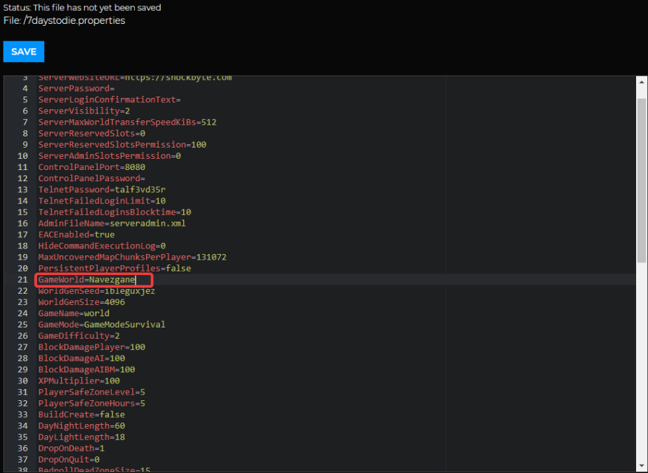 Upload A Map Or Existing World To Your 7 Days To Die Server - Knowledgebase - Shockbyte