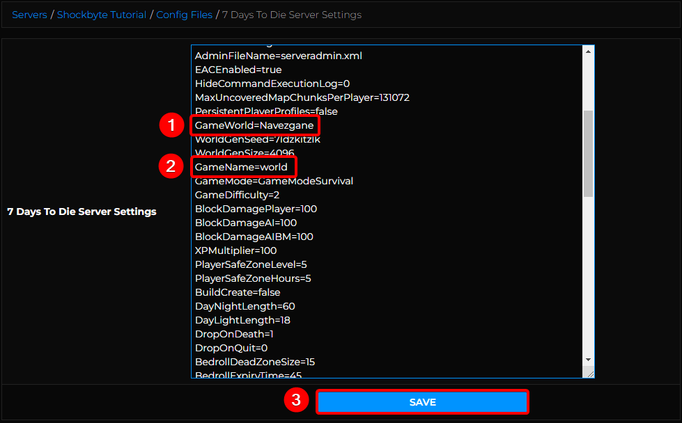 How to Enable Random World Generation on your 7 Days to Die Server