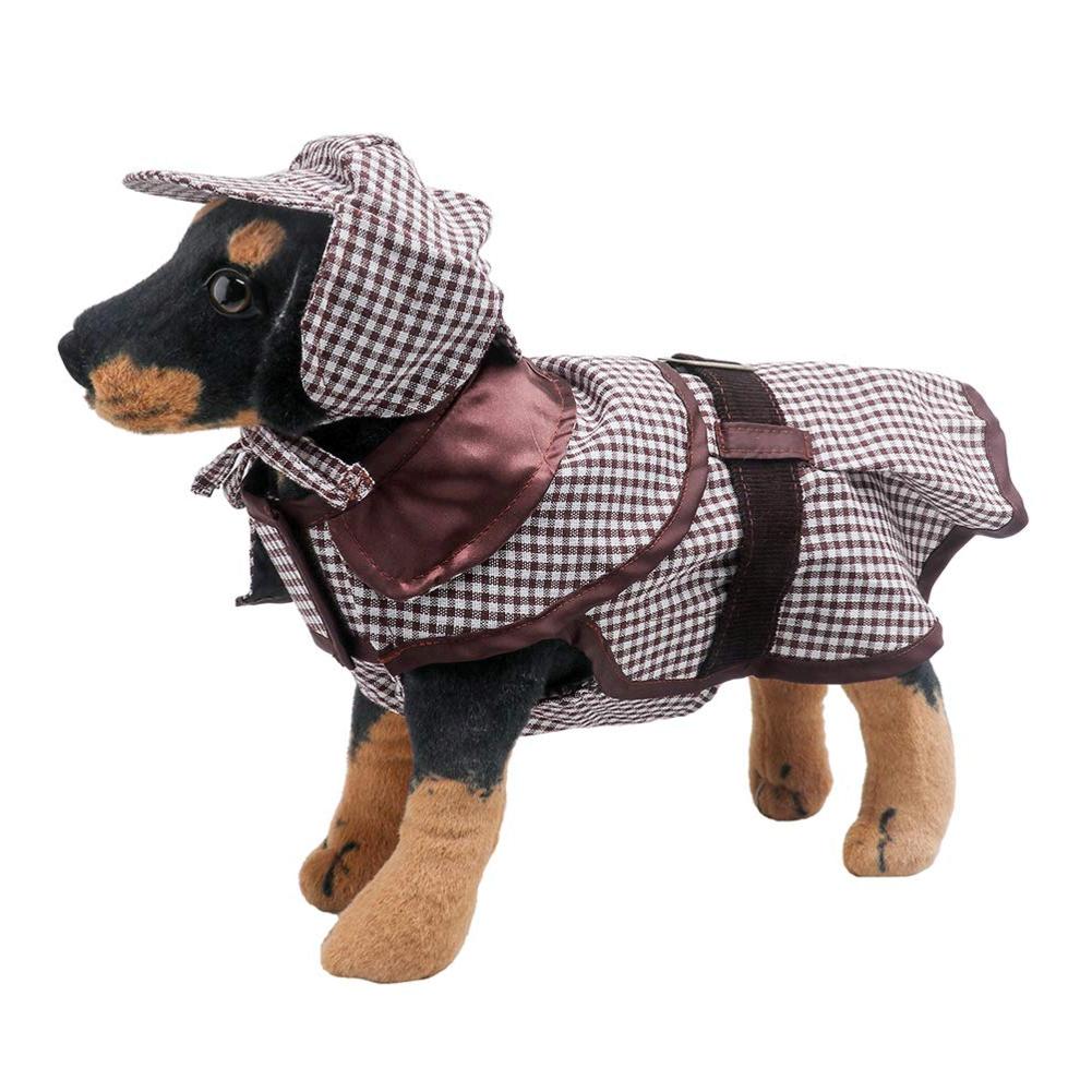 Coppthinktu Sherlock Holmes Dog Costume Famous, Multicolored, Size