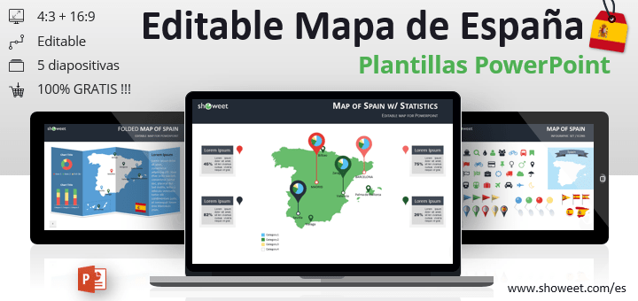 Mapa de España para PowerPoint