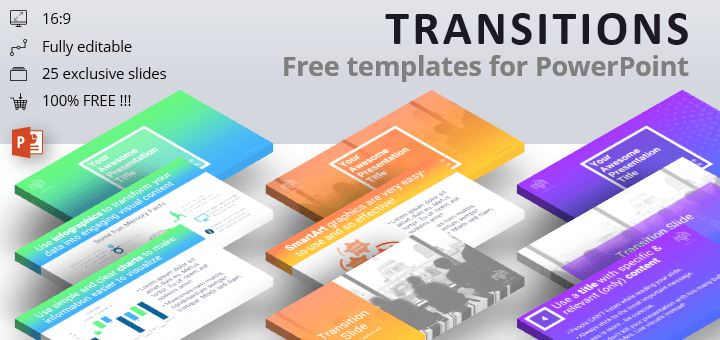 Transitions Modern PowerPoint Template