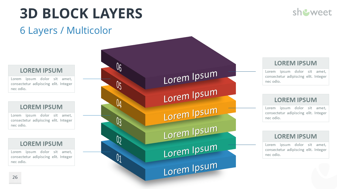 3D Block Layers for PowerPoint