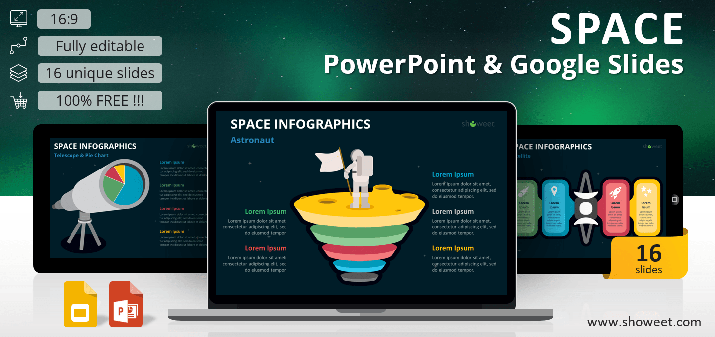 Space Infographics for PowerPoint and Google Slides