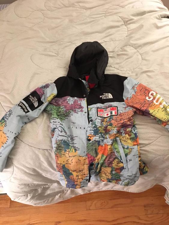 replica Supreme North Face Map Jacket SOLD Lacrosse Apparel