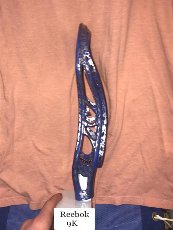 Reebok 9K Purple/Silver Argyle Pattern Lacrosse Sticks