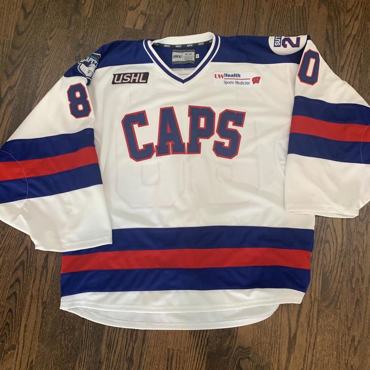 Madison Capitols USHL New Jersey Pro Stock Hockey Apparel, Jerseys