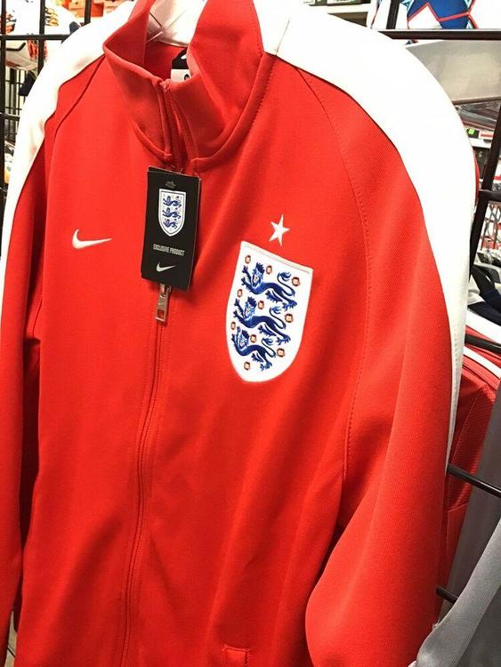 Nike Soccer Jacket England National Team Red / White Size Small New