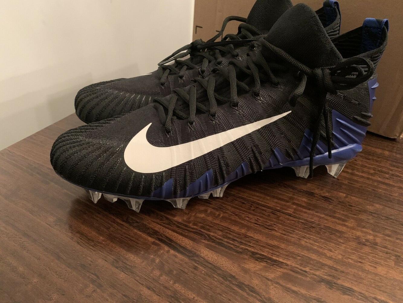 Nike Alpha Menace Elite TD Blue/Black Football Cleats New Size 13.5