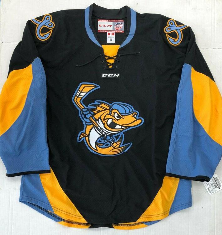New Authentic Pro Stock CCM Toledo Walleye ECHL Hockey Player Jersey sz