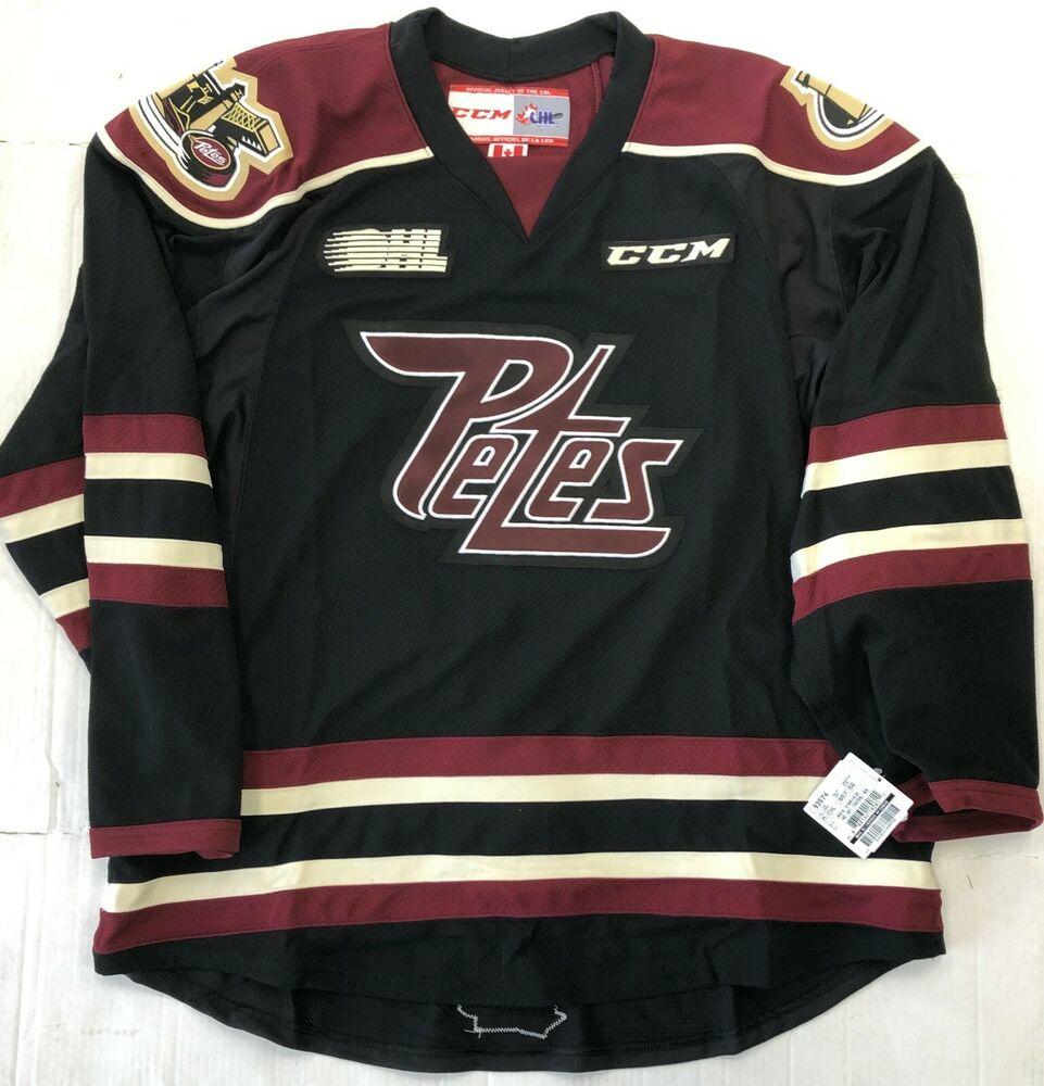 CCM New Authentic Pro Stock Peterborough Petes Player Jersey 56 7287
