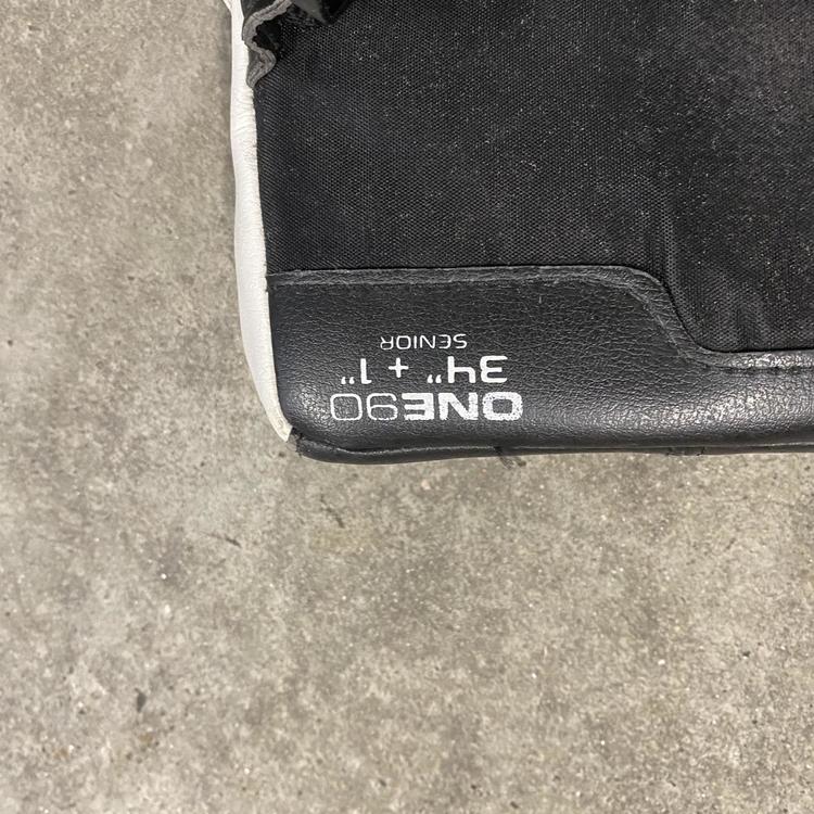 Black Used 34" Bauer Supreme one90 Goalie Leg Pads SidelineSwap