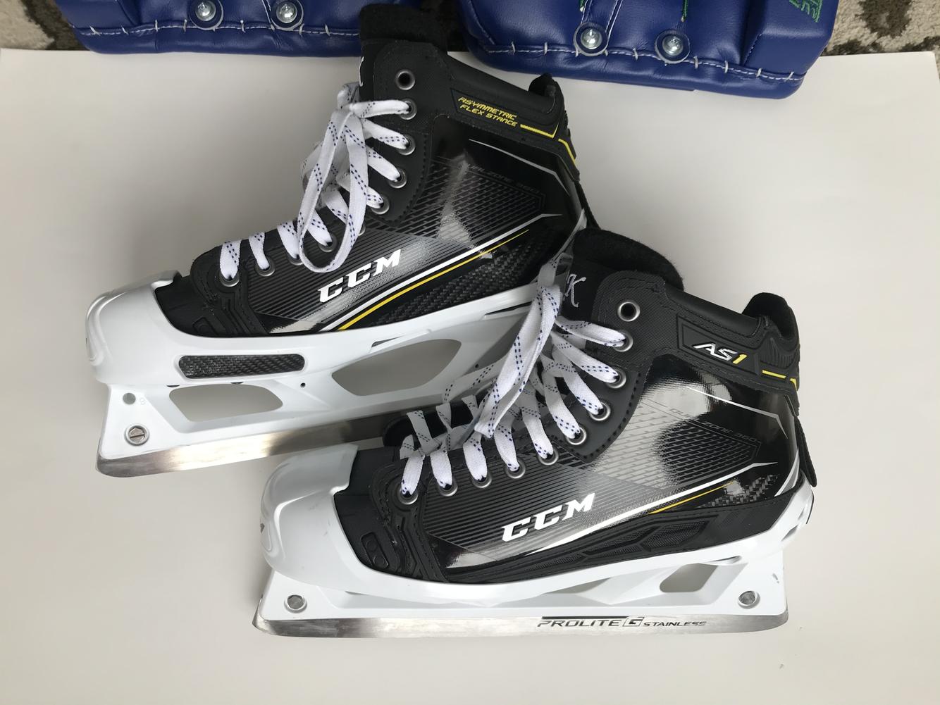 Custom CCM Tacks AS1 Pro Goalie Skates Size 9 SidelineSwap