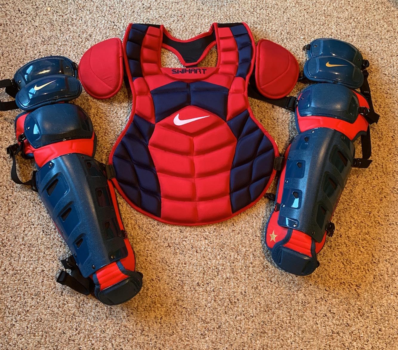 New Nike Pro Issue Catchers Set Brand New Red/Navy SidelineSwap
