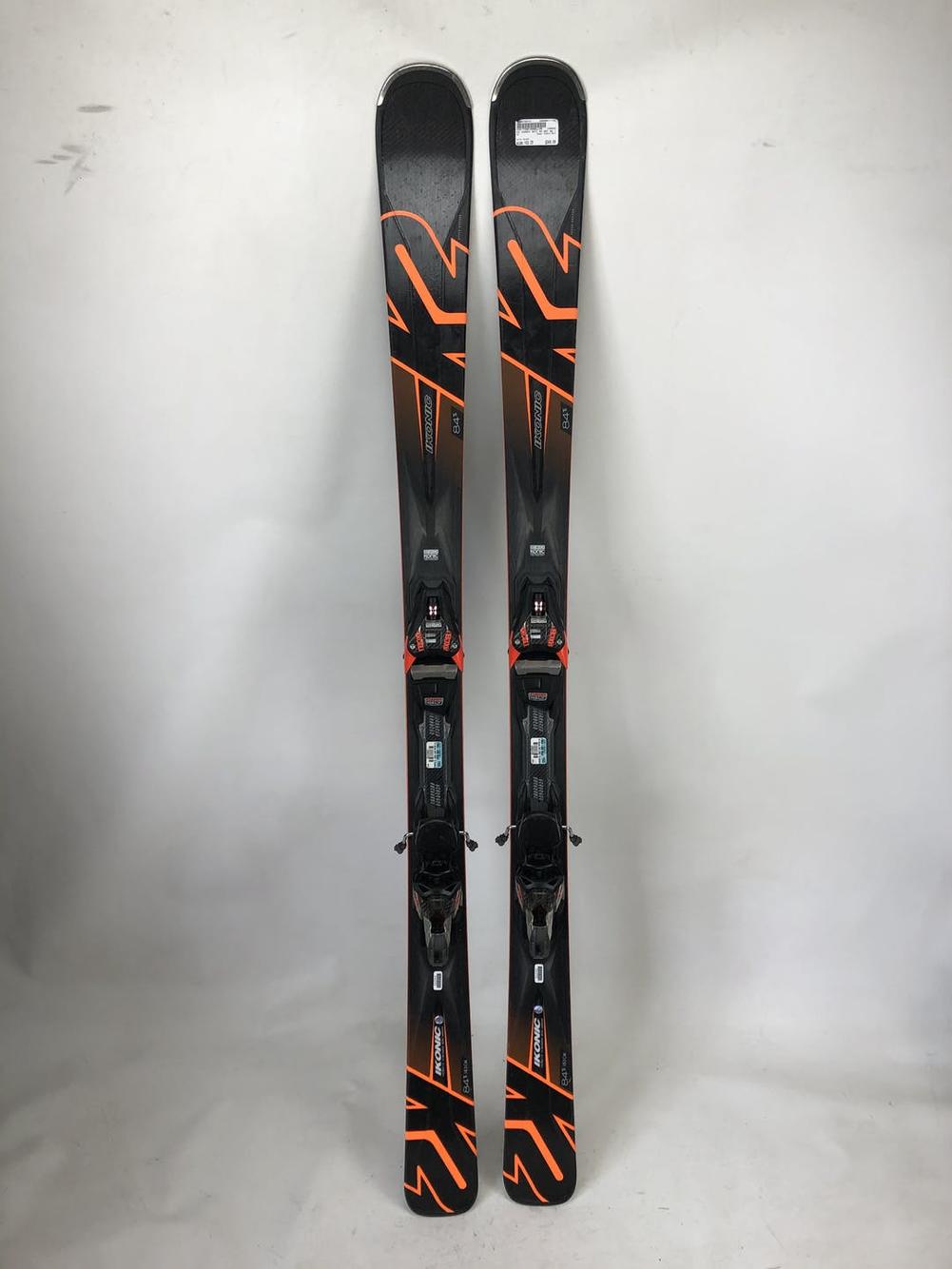 K2 Used Ikonic 84ti 163 Cm Downhill Ski Mens Combo Skiing Skis