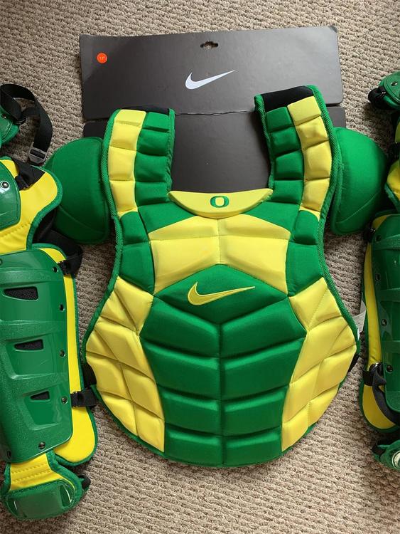 Nike Adult Catcher's Set Green Yellow Baseball Catcher's Equipment