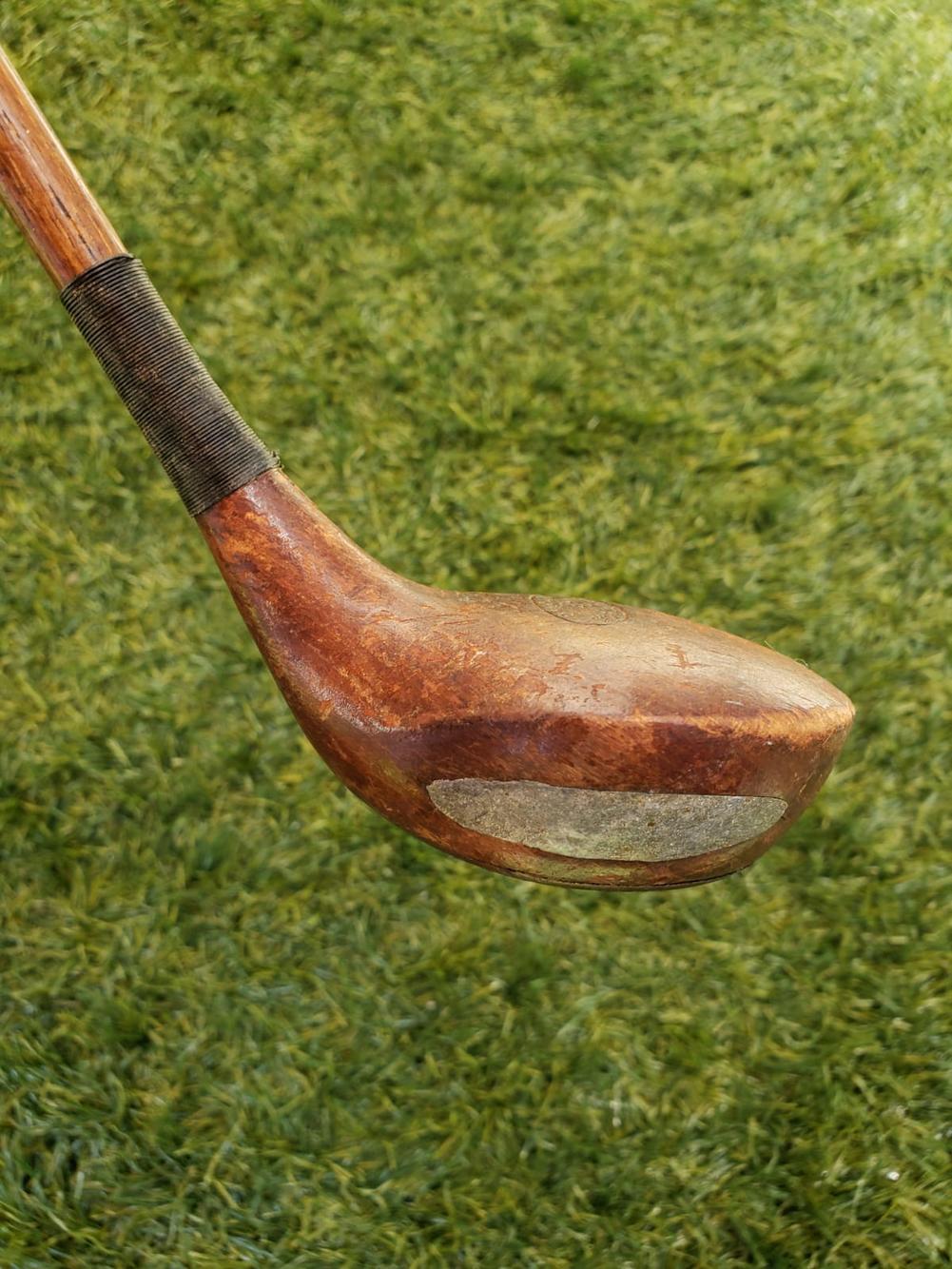 Antique MacGregor Dayton,O. Pilot L4 Hickory Wood Shaft Driver Golf