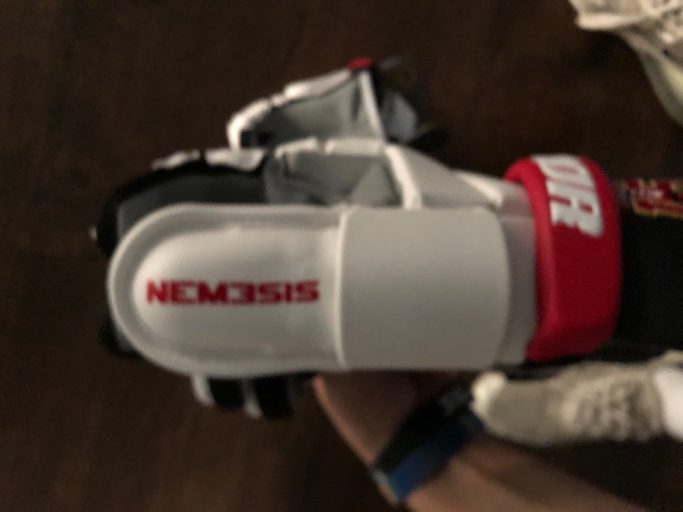 Brand New White Team 91 Maryland Warrior Nemesis Pro Goalie Gloves